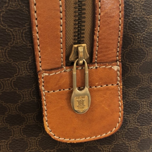 Celine Macadam Pattern Boston Bag Brown - Picture 10 of 12